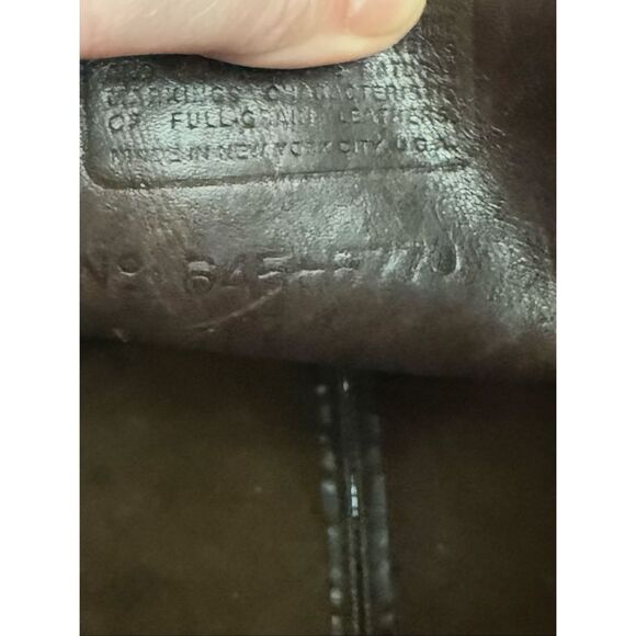 Vintage 1970s Coach Courier Pouch Shoulder Bag Mocha Dark Brown NYC - Picture 10 of 15